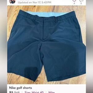 Nike Men's Black Golf Shorts